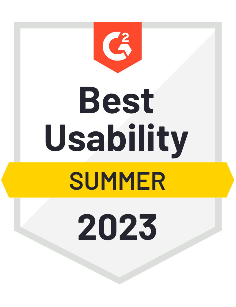 G2 - Summer 2023 - Best Usability