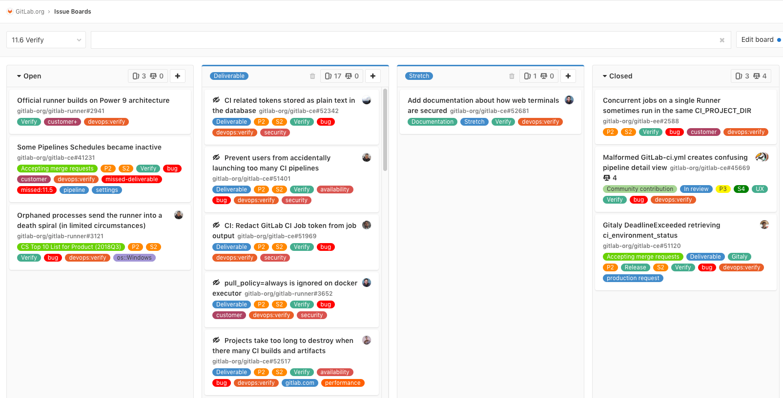 GitLab Kanban Board