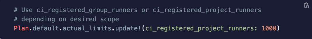 Limit the runners registered to a group or project